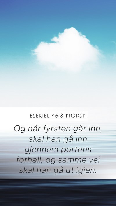 Esekiel 46:8 NORSK Bible Verse Image