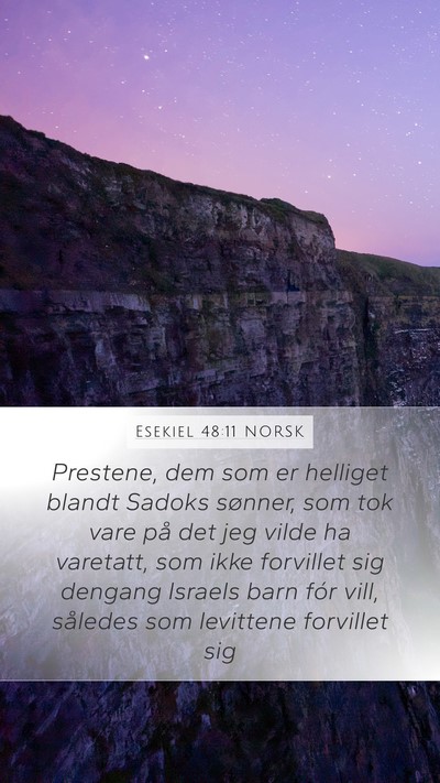 Esekiel 48:11 NORSK Bible Verse Image