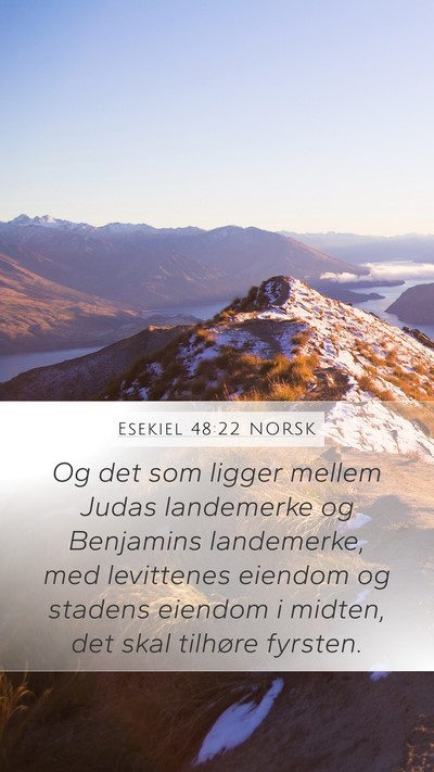 Esekiel 48:22 NORSK Bible Verse Image