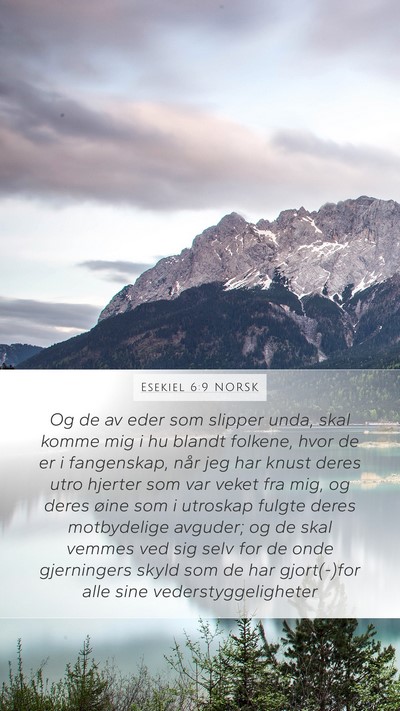 Esekiel 6:9 NORSK Bible Verse Image