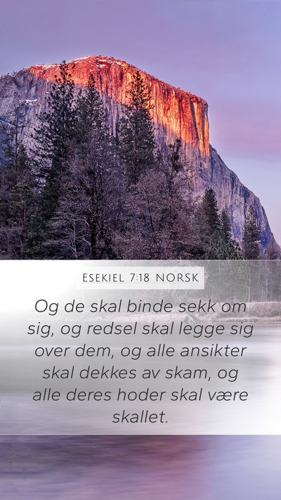 Esekiel 7:18 NORSK Bible Verse Image