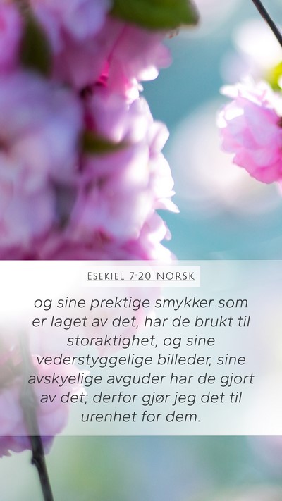 Esekiel 7:20 NORSK Bible Verse Image