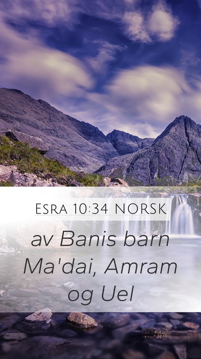 Esra 10:34 NORSK Bible Verse Image