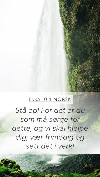 Esra 10:4 NORSK Bible Verse Image