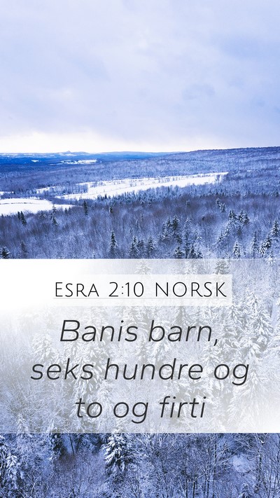 Esra 2:10 NORSK Bible Verse Image