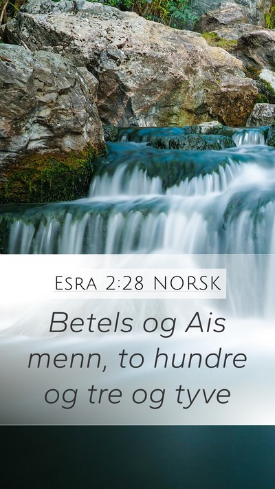 Esra 2:28 NORSK Bible Verse Image