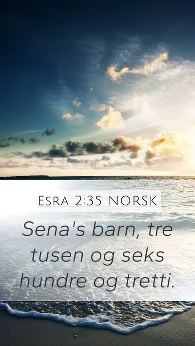 Esra 2:35 NORSK Bible Verse Image