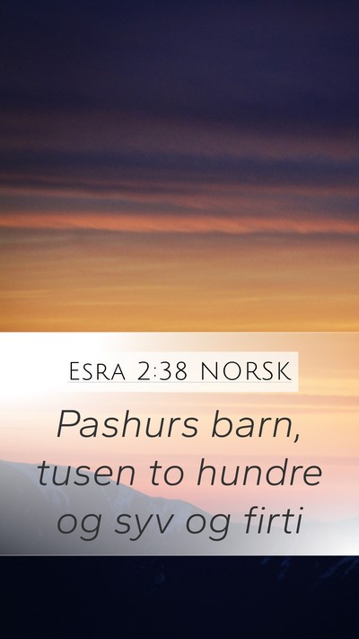 Esra 2:38 NORSK Bible Verse Image