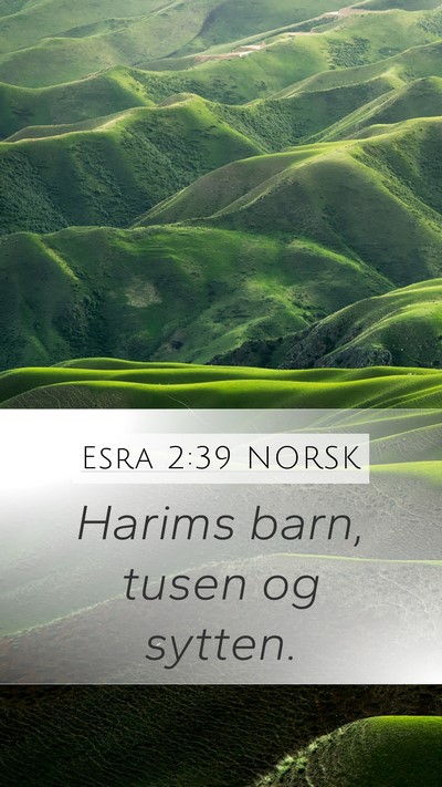 Esra 2:39 NORSK Bible Verse Image