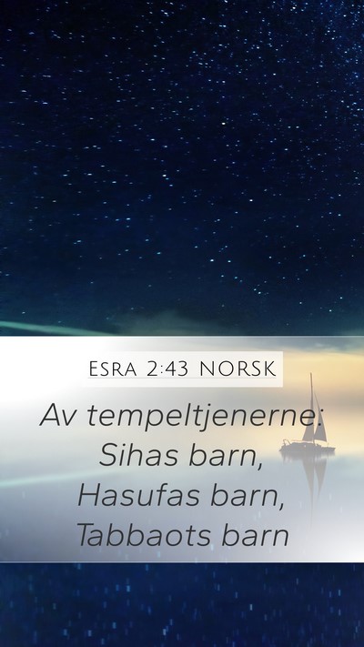 Esra 2:43 NORSK Bible Verse Image