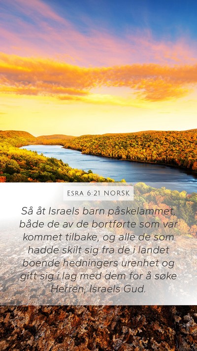 Esra 6:21 NORSK Bible Verse Image