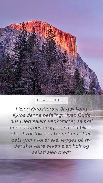 Esra 6:3 NORSK Bible Verse Image