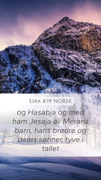 Esra 8:19 NORSK Bible Verse Image