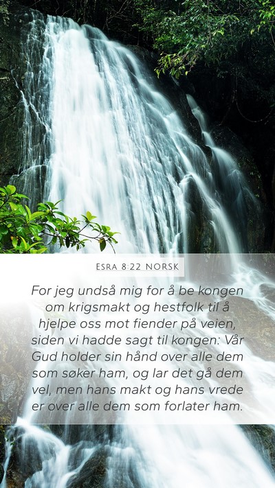 Esra 8:22 NORSK Bible Verse Image