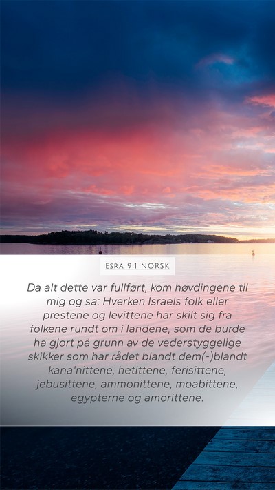 Esra 9:1 NORSK Bible Verse Image
