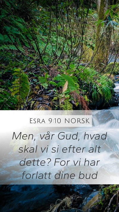 Esra 9:10 NORSK Bible Verse Image