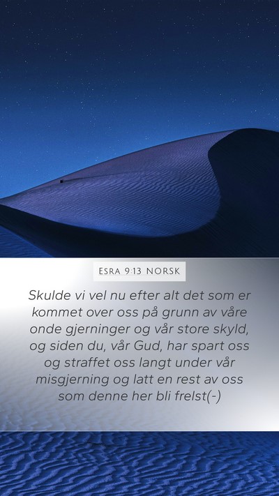 Esra 9:13 NORSK Bible Verse Image