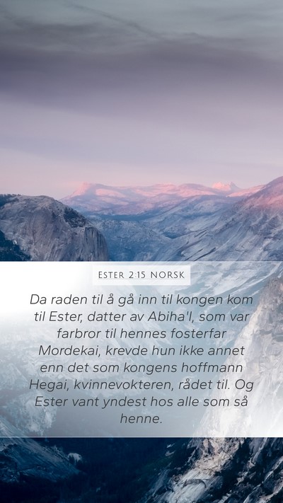 Ester 2:15 NORSK Bible Verse Image