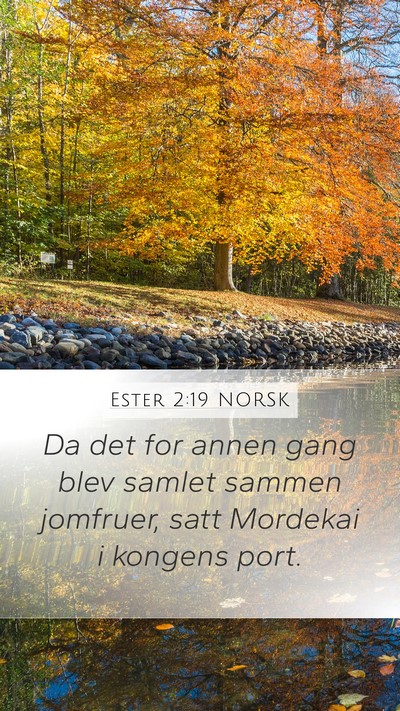 Ester 2:19 NORSK Bible Verse Image