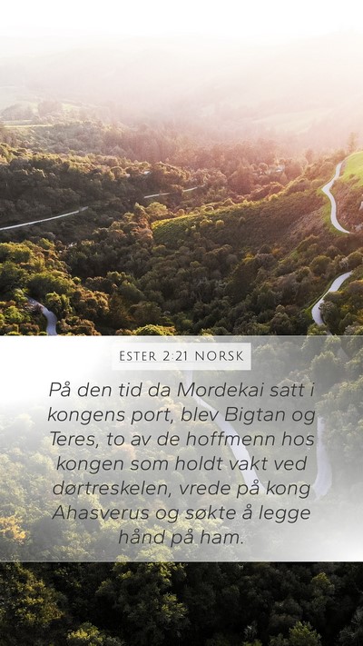 Ester 2:21 NORSK Bible Verse Image