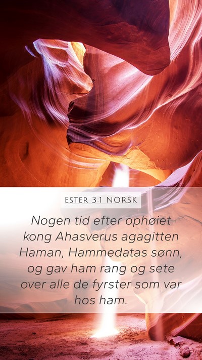 Ester 3:1 NORSK Bible Verse Image