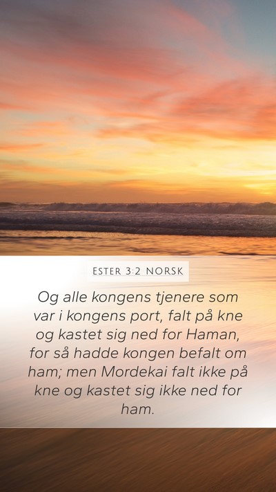 Ester 3:2 NORSK Bible Verse Image