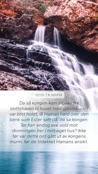 Ester 7:8 NORSK Bible Verse Image