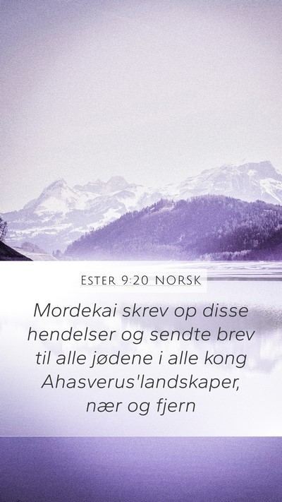 Ester 9:20 NORSK Bible Verse Image