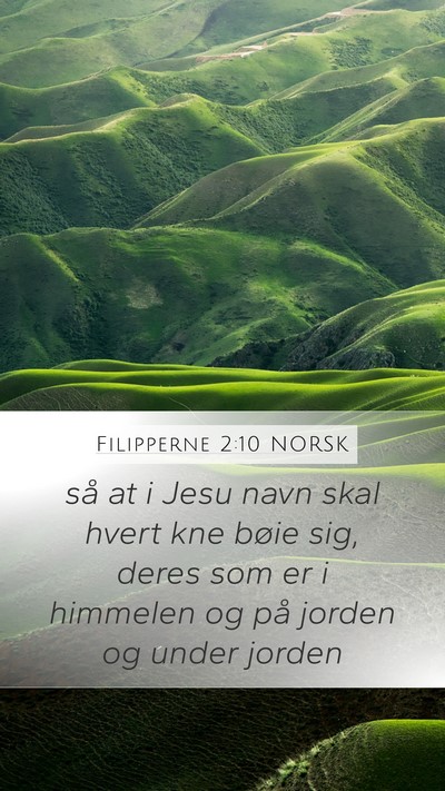 Filipperne 2:10 NORSK Bible Verse Image