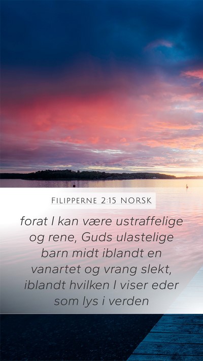 Filipperne 2:15 NORSK Bible Verse Image