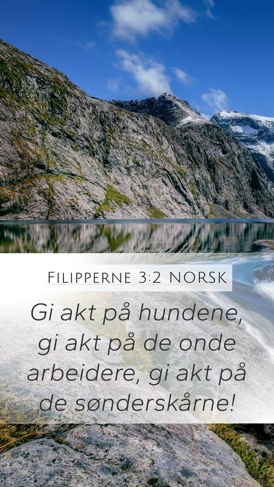 Filipperne 3:2 NORSK Bible Verse Image