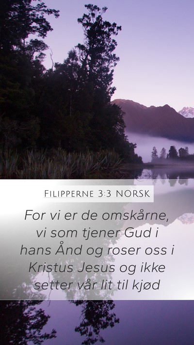Filipperne 3:3 NORSK Bible Verse Image