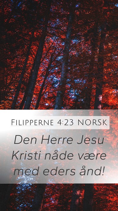 Filipperne 4:23 NORSK Bible Verse Image