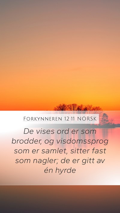 Forkynneren 12:11 NORSK Bible Verse Image