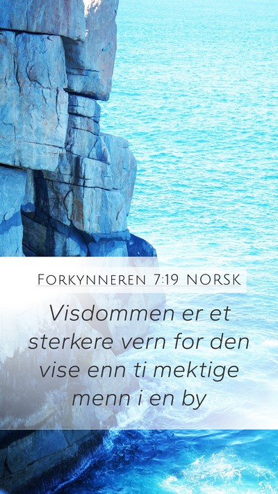 Forkynneren 7:19 NORSK Bible Verse Image