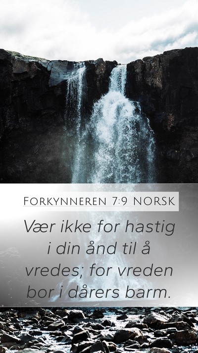 Forkynneren 7:9 NORSK Bible Verse Image