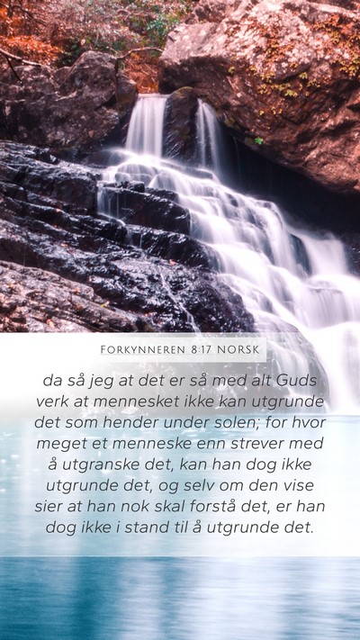 Forkynneren 8:17 NORSK Bible Verse Image