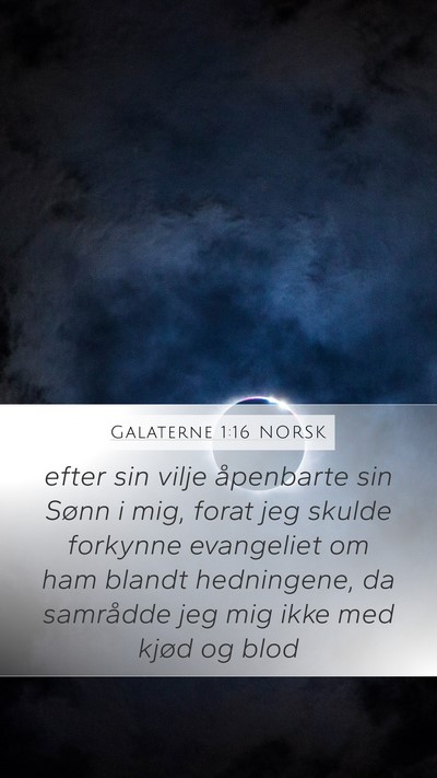 Galaterne 1:16 NORSK Bible Verse Image