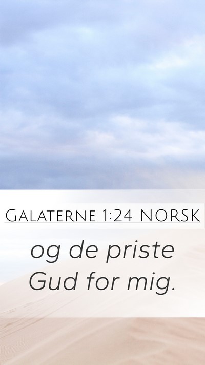 Galaterne 1:24 NORSK Bible Verse Image