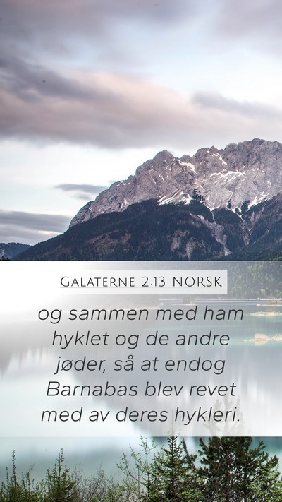 Galaterne 2:13 NORSK Bible Verse Image