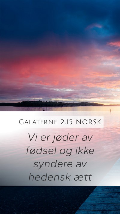 Galaterne 2:15 NORSK Bible Verse Image
