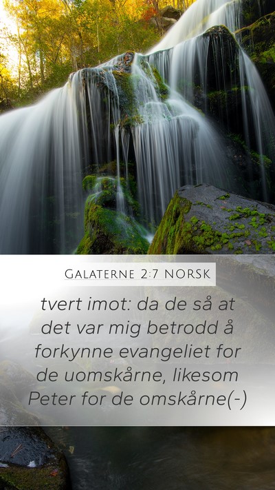 Galaterne 2:7 NORSK Bible Verse Image