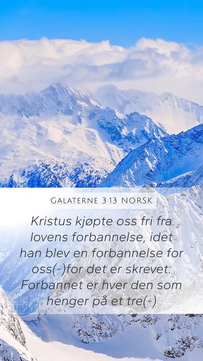 Galaterne 3:13 NORSK Bible Verse Image
