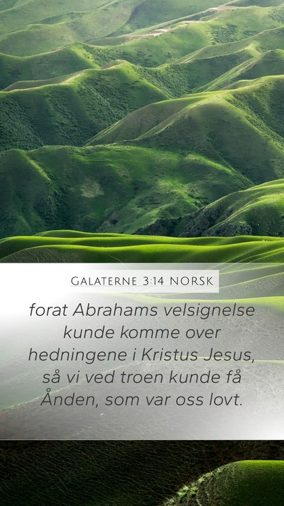 Galaterne 3:14 NORSK Bible Verse Image