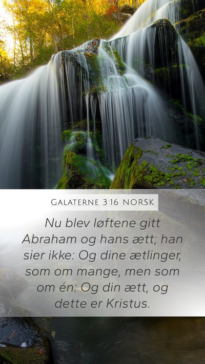Galaterne 3:16 NORSK Bible Verse Image