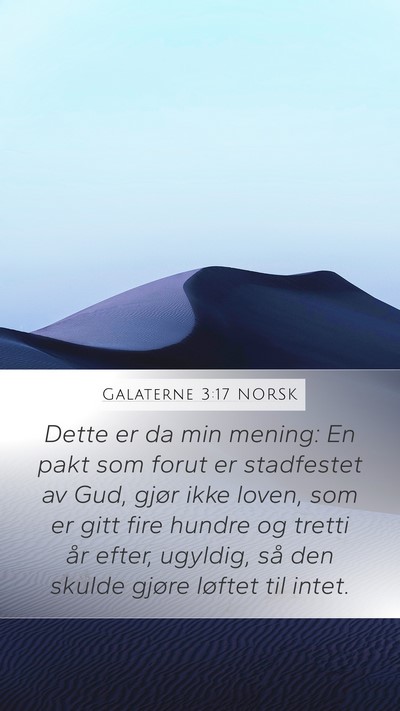 Galaterne 3:17 NORSK Bible Verse Image