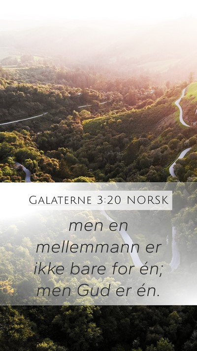 Galaterne 3:20 NORSK Bible Verse Image