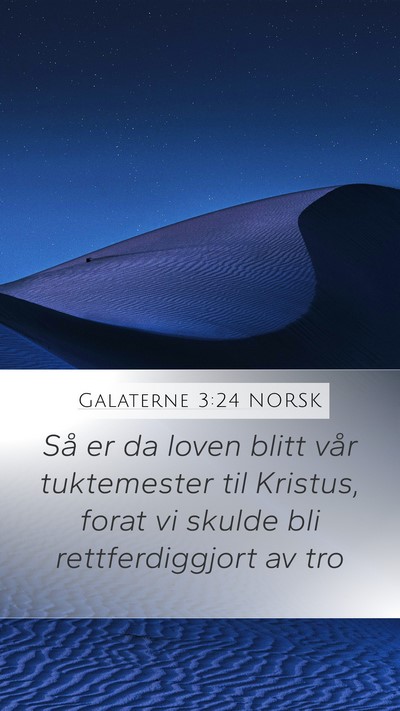 Galaterne 3:24 NORSK Bible Verse Image