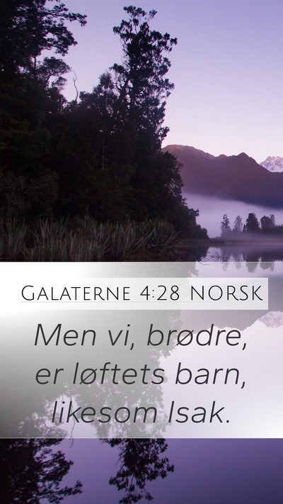 Galaterne 4:28 NORSK Bible Verse Image
