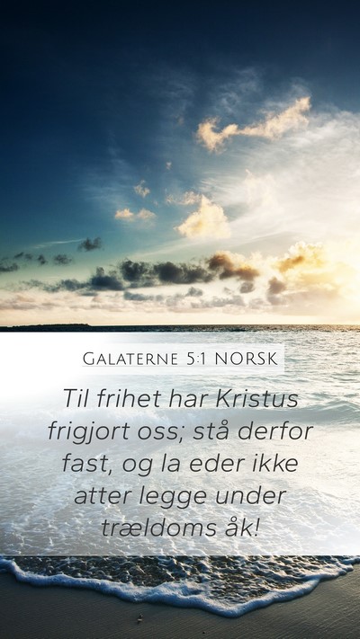 Galaterne 5:1 NORSK Bible Verse Image